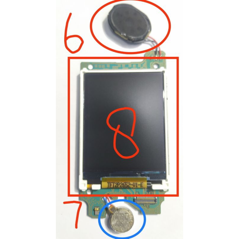 lcd samsung lipat e1272 original copotan garansi