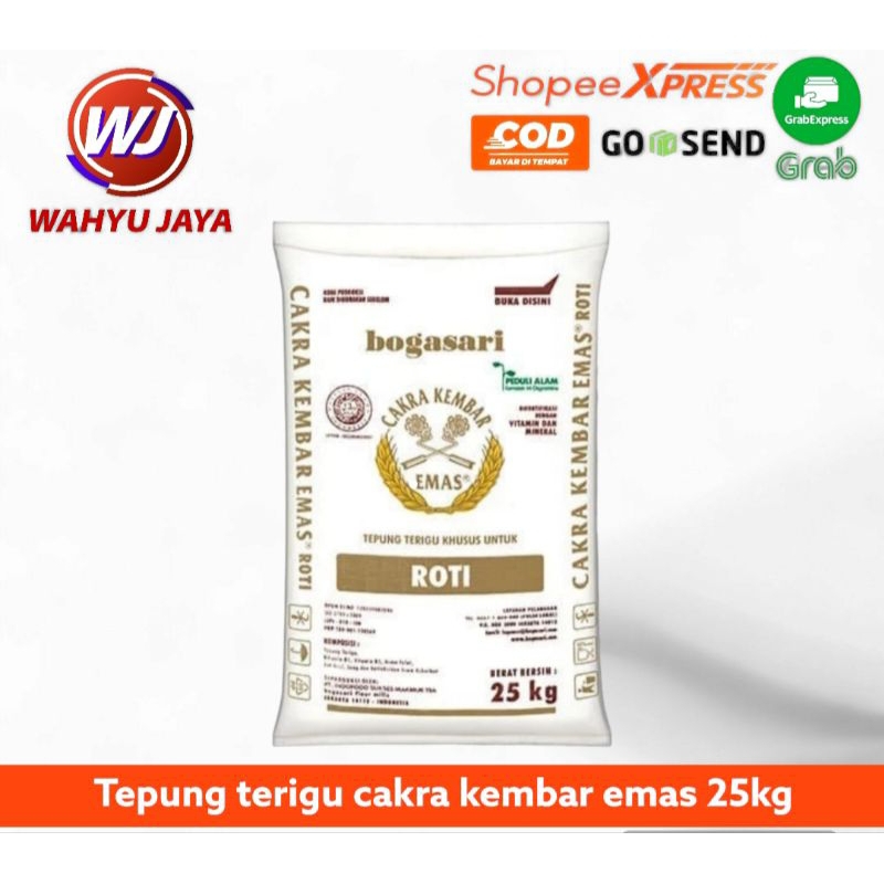 

tepung terigu cakra kembar emas 25kg