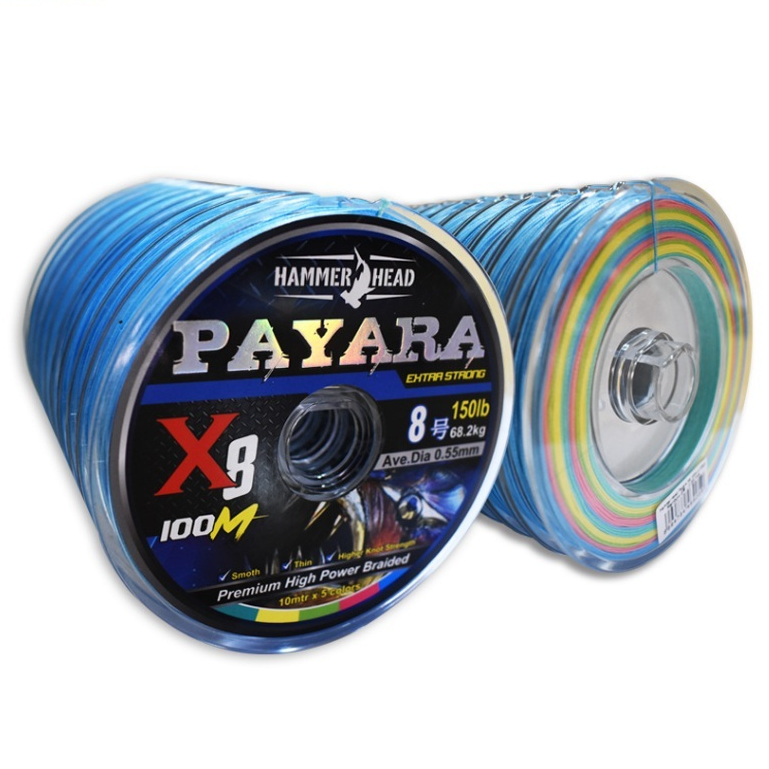 Senar Hammerhead Payara 100 meter Multicolor Senar Pancing PE Braid