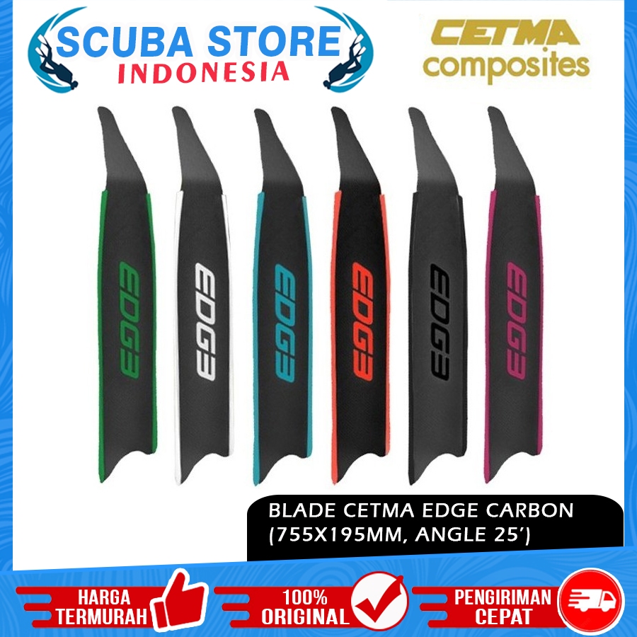 Blade Only Long Fin Cetma Composites Edge Carbon Fins Kaki Katak Freediving Spearfishing Freedive Ap