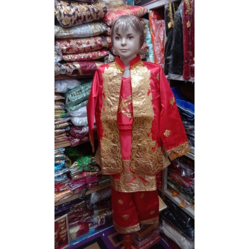 Baju anak Padang bordir / Baju roki/sunatan anak lakii.Mohon di chat dulu untuk stok yg tersedia ya