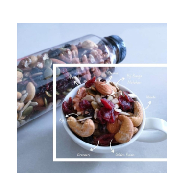 

Natural Trailmix Nuts & Dried Fruits ( Kacang Buah Kering ) 275 gr