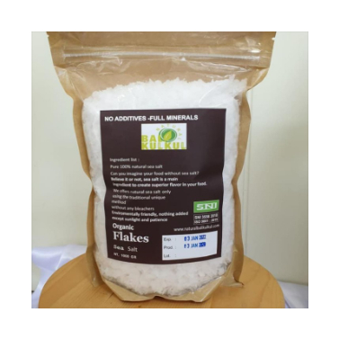 

Natural Flakes Sea Salt Garam Laut 1000 gr - Natural Bali Kulkul