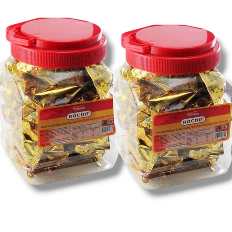 

Rocho Wafer Bola Cokelat Kacang 300G