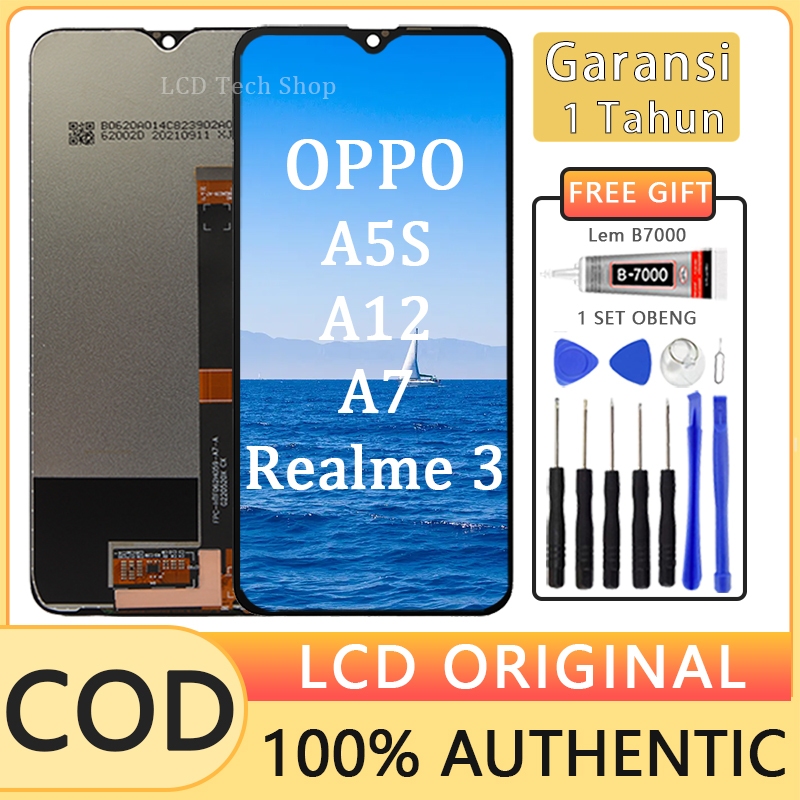 【Original】HD LCD Oppo A5S / A7 / A12 /A11/ Realme3 ORIGINAL 100% FULL SET LAYAR HIGH ORI TOUCHSCREEN/copotan(12 months warranty)