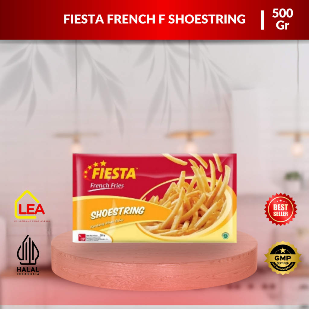 

Fiesta French F Shoestring 500gr / Kentang Goreng renyah