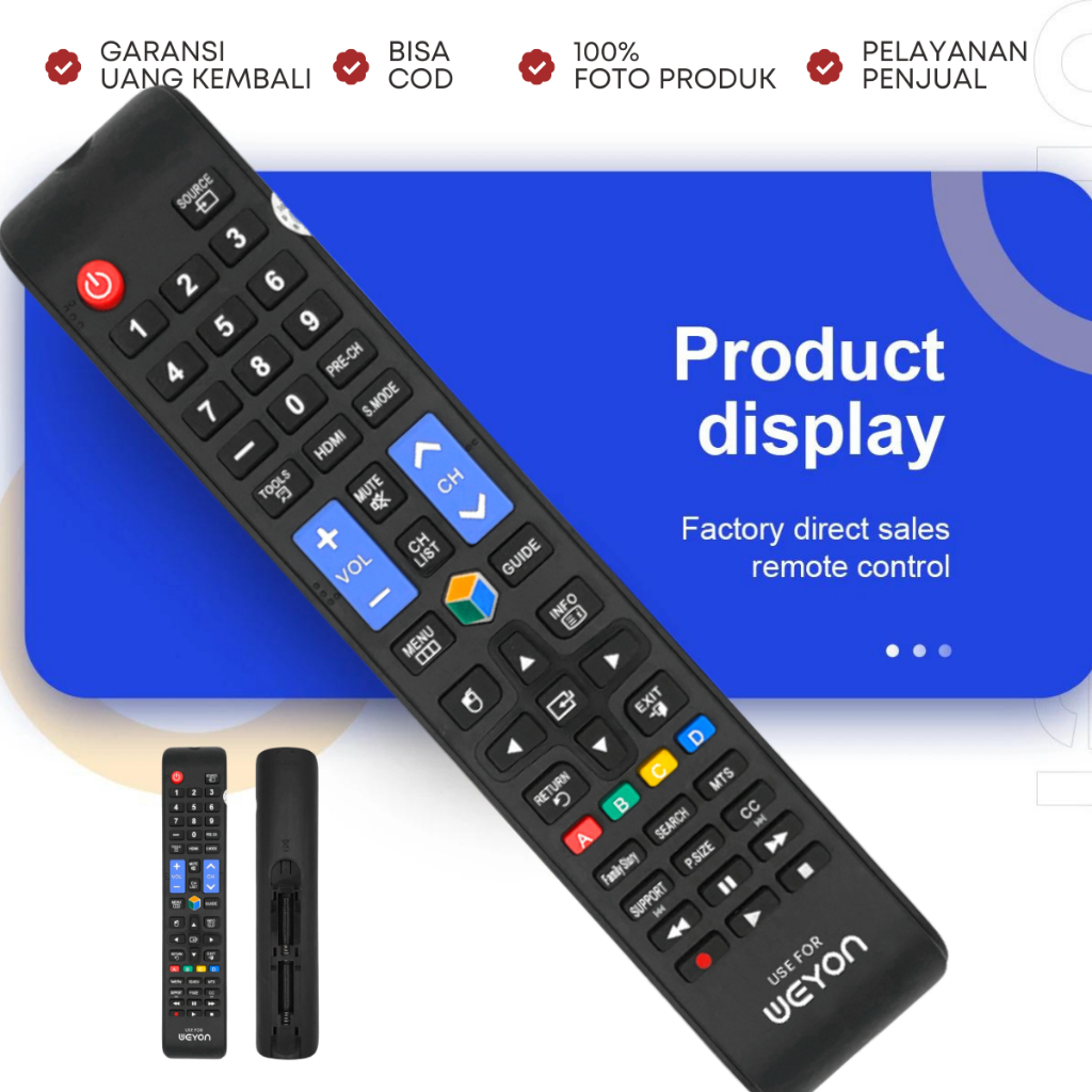 REMOTE TV WEYON SAKURA SMART TV DIGITAL REMOTE PENGGANTI