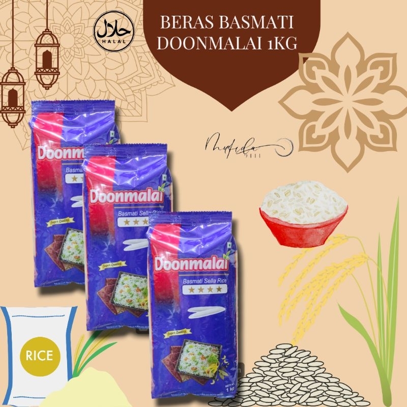 

Beras basmati Doonmalai 1kg/beras arab/beras india/queen of punjab