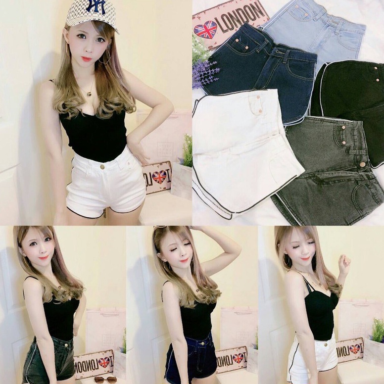 ART I65J HOTPANTS KEREN HOTPANTS SEKSI HOTPANTS HW CELANA PENDEK HIGH WAIST IMPORT GBJ  CELANA PENDE