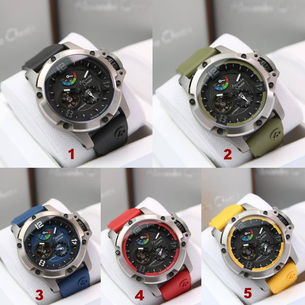 Jam tangan pria  alexandre christie pria ac 6295 / ac6295 automatic original bergaransi resmi 1tahun