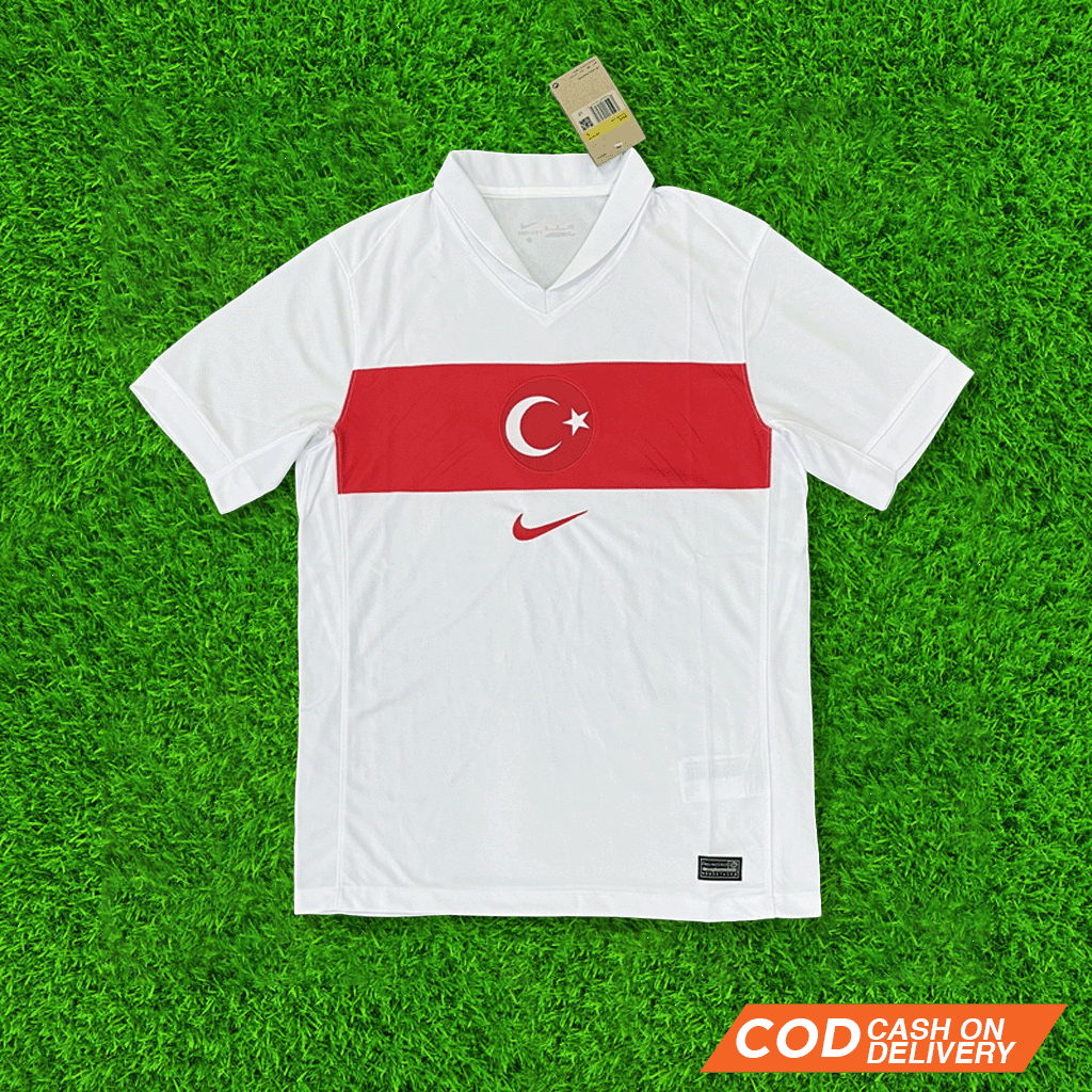 JERSEY TIMNAS TURKI HOME EURO 2024 JERSEY BOLA BAJU BOLA JERSEY TURKEY BAJU TIMNAS TURKI