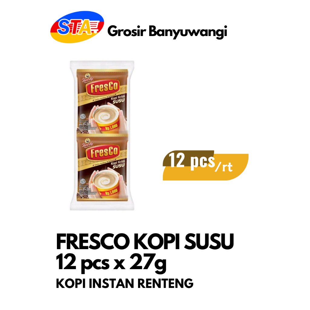 

[BWI] FRESCO KOPI SUSU 10 PCS X 27G | KOPI RENTENG