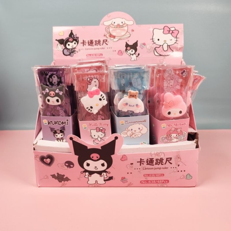

Vanilleshop - Penggaris sanrio transparan 15cm