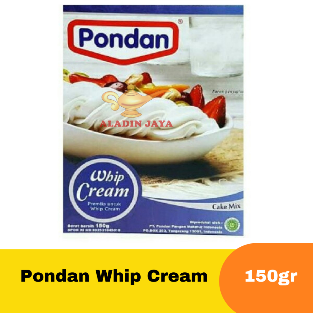 

Pondan Whip Cream 150 gr