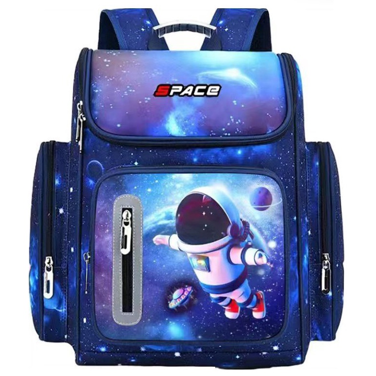 Dapatkan Tas ransel waterproof tas sekolah SD anak laki laki motif Astronot Space backpack Anak Seko