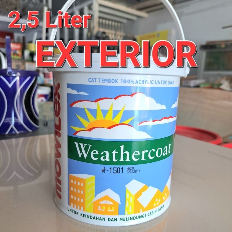 CAT MOWILEX EXTERIOR CAT TEMBOK LUAR RUMAH ISI 2,5LITER SETARA 4KG ORIGINAL CAT KENTAL TIDAK ENCER S