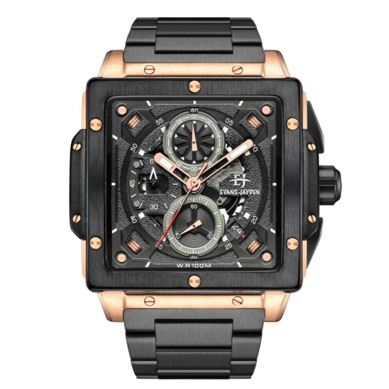BUY 1 GET 1.. JAM TANGAN PRIA EVANS JAYDEN ORIGINAL 9582 RT
