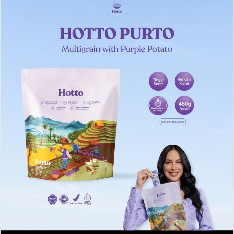 

HOTTO PURTO ( 1 pouch isi 16 sachet )