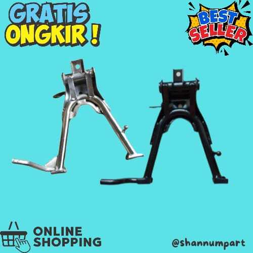 STANDAR JAGRAK TENGAH ASTREA GRAND HITAM & CROM