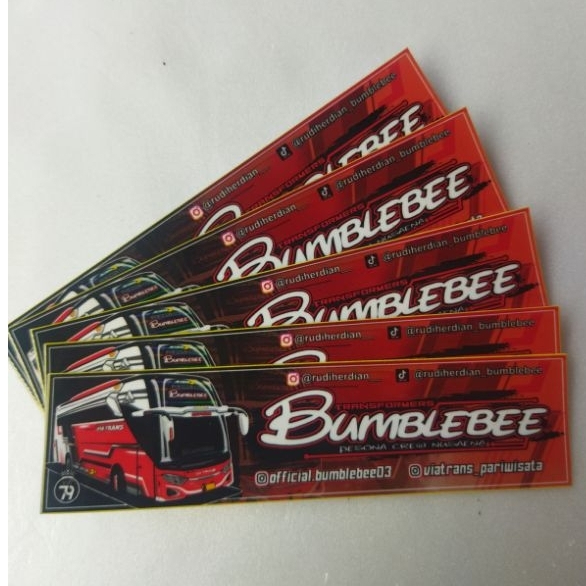 

Stiker Bumbleebee via trans kng 1 pcs