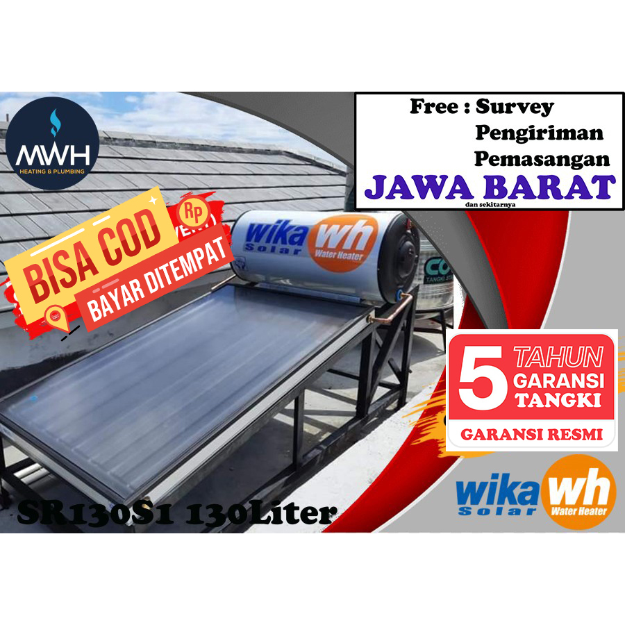 Pemanas Air Tenaga Surya Solar Water Heater WIKA TSC-130