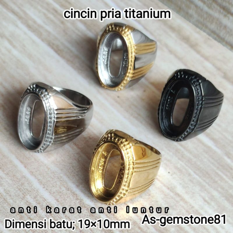 Emban Ring Cincin p10 [titanium]10x19
