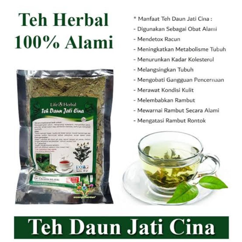 

teh herbal 100% alami