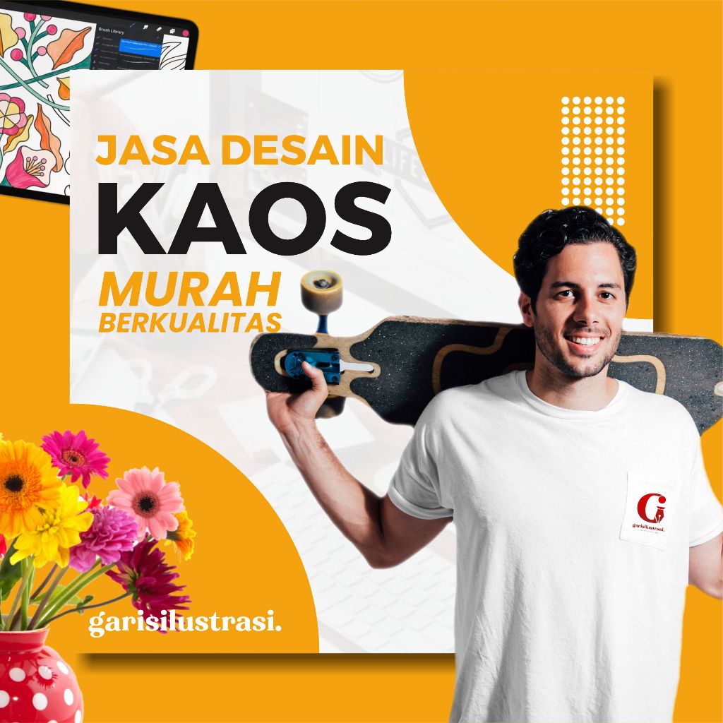 JASA DESAIN KAOS GARISILUSTRASI.