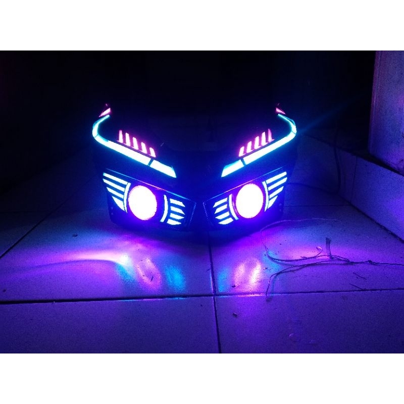 LAMPU ALIS LAZI EYE PLUS DEMON DAN FRAME LAMPU ALIS VARIO 125 LED
