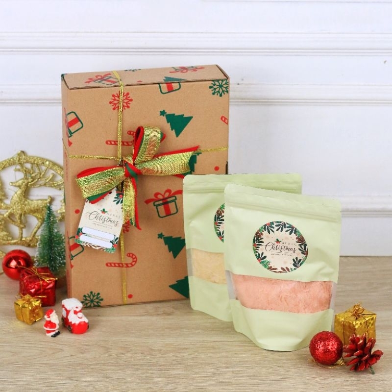 

Hampers Box C isi 2 medium pouch dan crackers