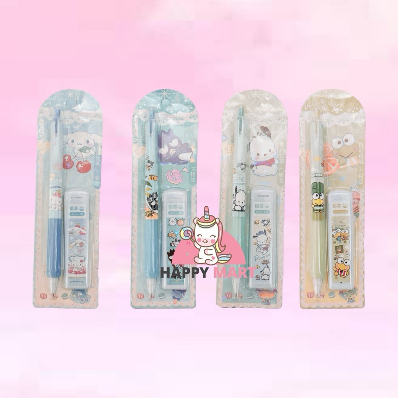 

Pensil mekanik set isi pensil NEW motif sanrio kuromi / cinnamoroll / melody