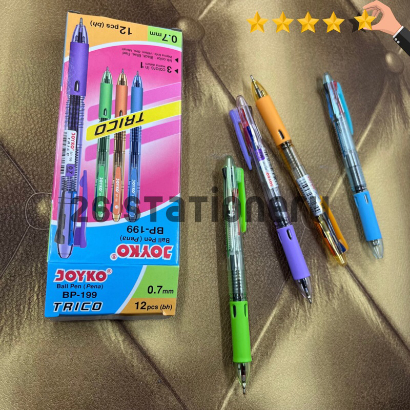 

Pulpen Joyko BP-199 Trico 0,7mm /Pen hitam