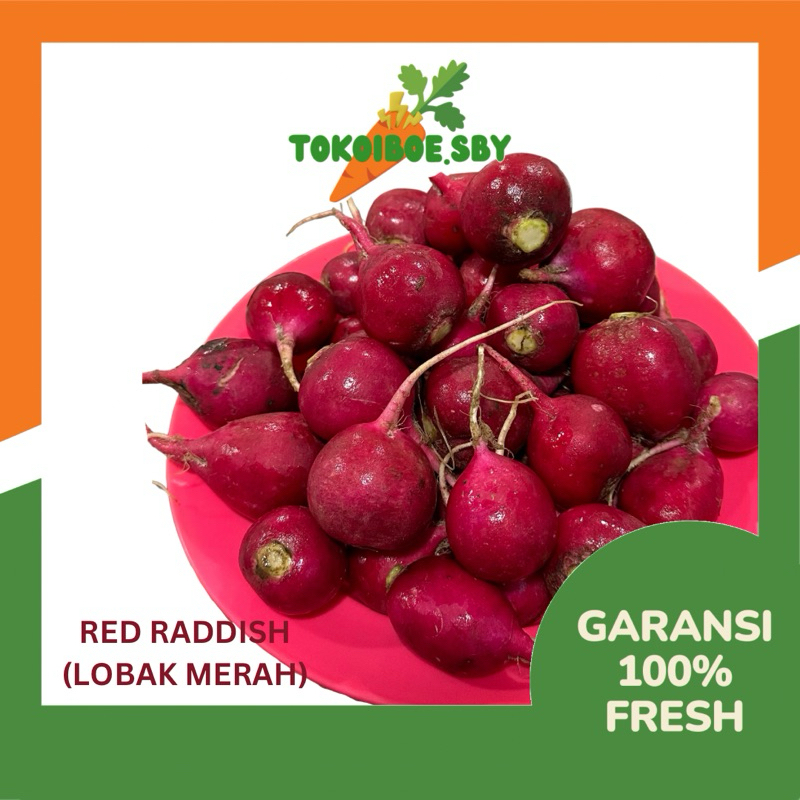 

RED RADDISH LOBAK MERAH FRESH SEGAR 500gr 1kg