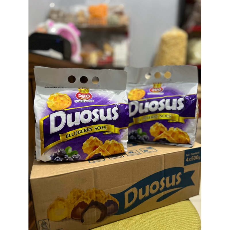

RB22 SNACK SOES DUO COKLAT / VANILA / BLUEBERRY 500 GRAM