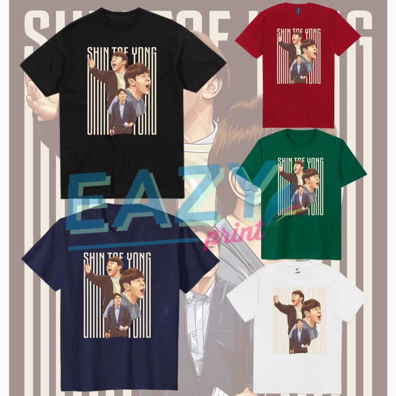 TSHIRT BAJU COACH SHIN TAE YONG PELATIH TIMNAS INDO KAOS SUPPORTER PELATIH STY INDONESIA BOLA