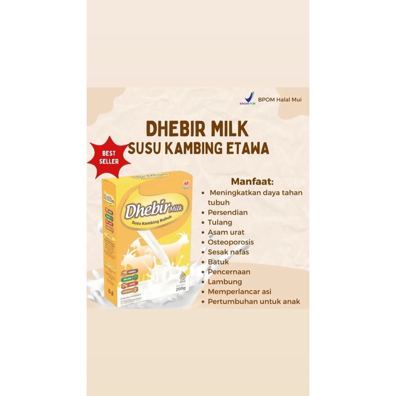 

Dhebir milk Susu Kambing Etawa, Susu kesehatan tulang dan sendi