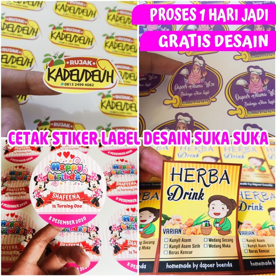 

Paket Terbatas CETAK STIKER LABEL KEMASAN A3 VINYL CUTTING Kotak Bulat Oval Custom