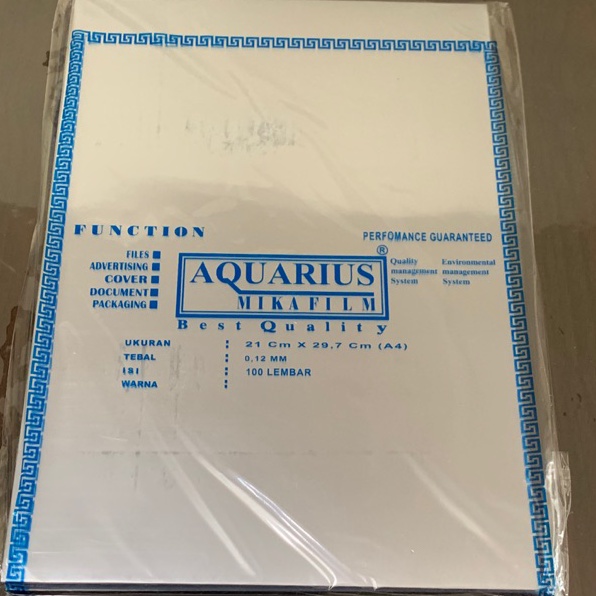 

Kejutan Meriah Plastik mika jilid tebal 12 mm A4