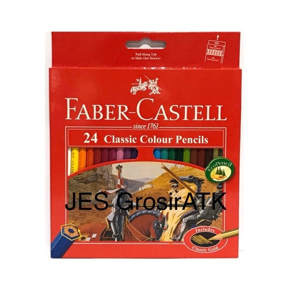 

Baru Irit Pensil Warna Faber Castell CLASSIC 24 Panjang set