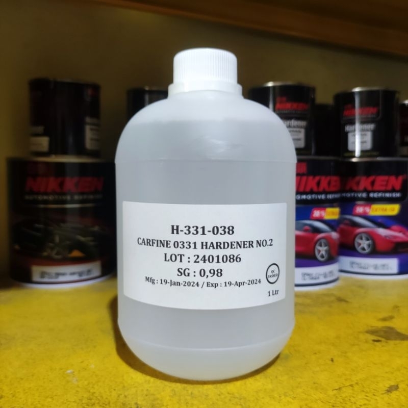 Hardener Carfine 1 Liter - obat Hardener Pengeras clear dan epoxy 1L
