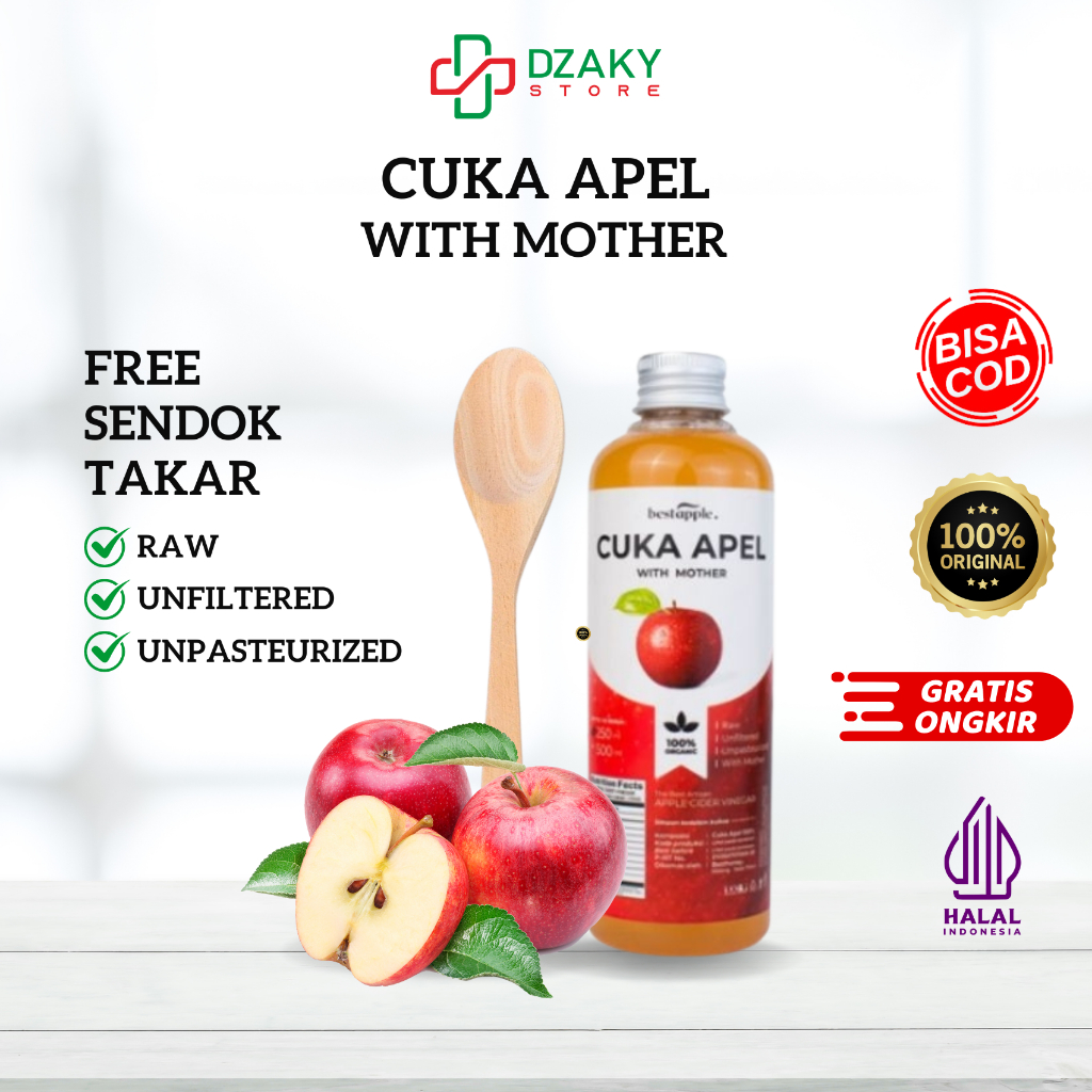 

Cuka Apel Original - Diet Detoks - Apple Cider Vinegar - Toner Wajah Alami - Toner Cuka Apel 250ml