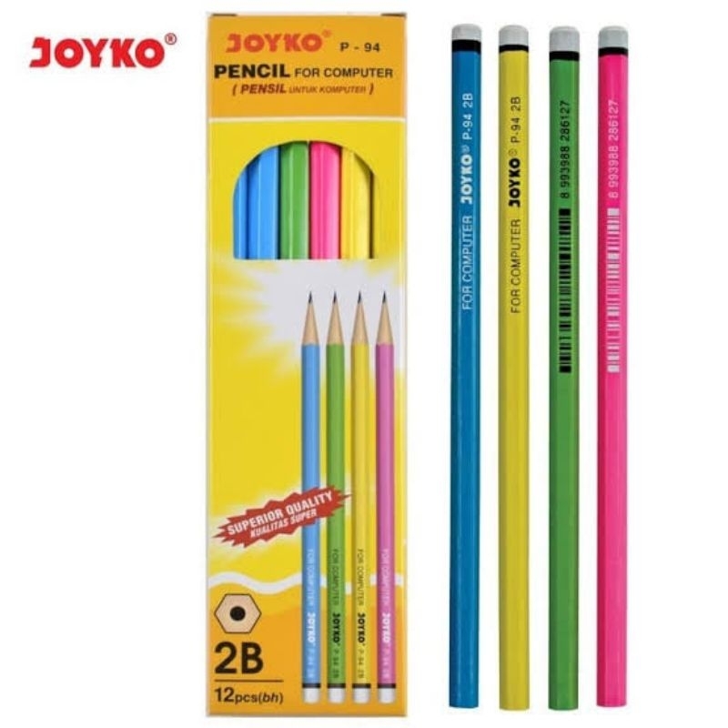 

Pensil 2B Joyko P-94 Isi 12 Pcs
