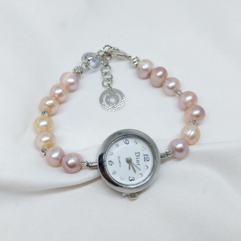 Gelang Mutiara// Jam Mutiara// Jam fashion Mutiara Asli 02