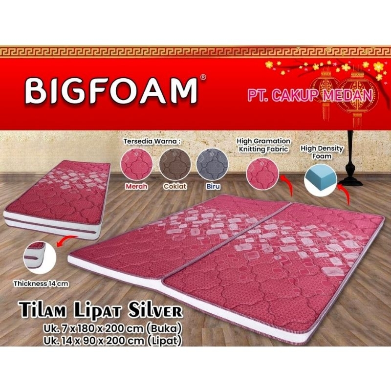 Tilam Lipat / Tilam Busa Bigfoam Type Tilam Lipat Silver