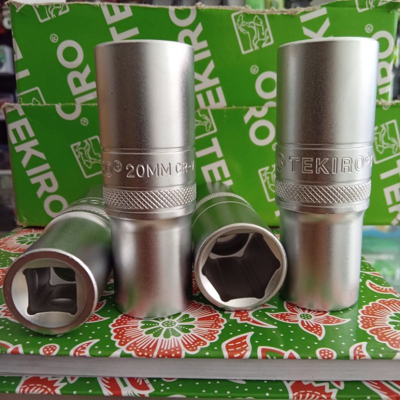 Tekiro mata shock panjang 1/2 6pt 20mm anak kunci shock sock 20mm