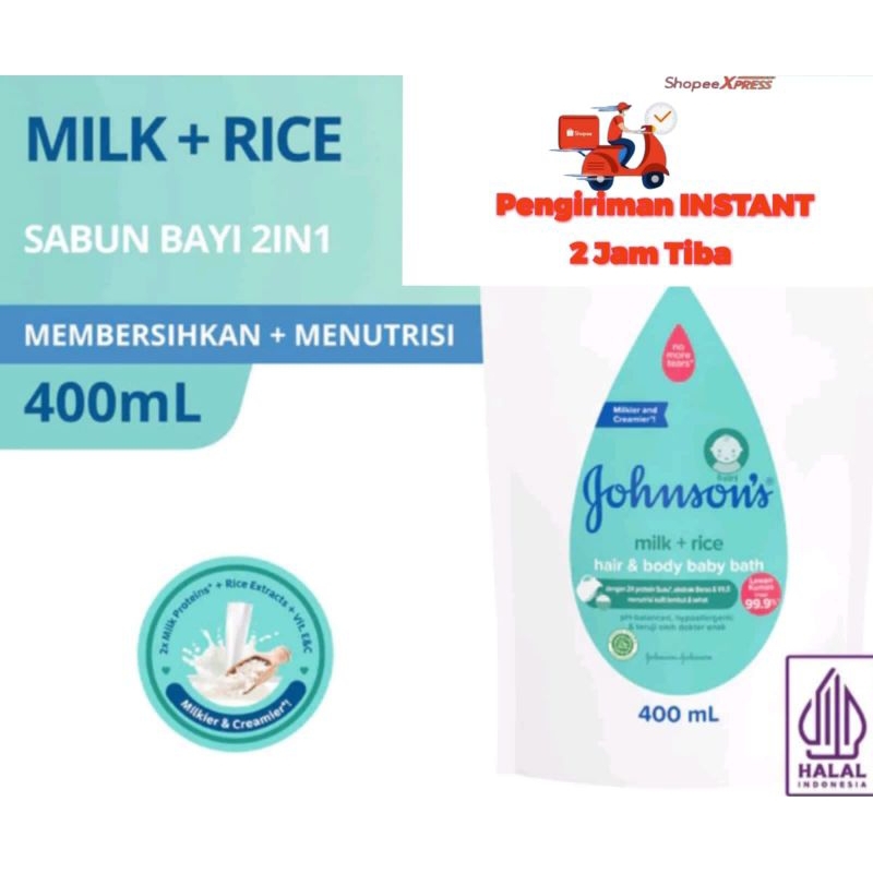 johnson's milk+rice 400 ml