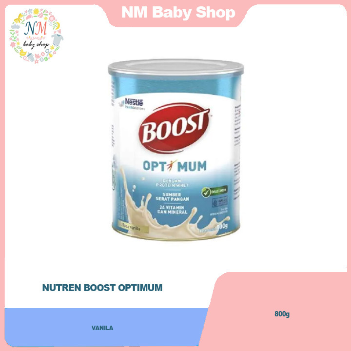 

NUTREN BOOST OPTIMUM 800GR SUSU DEWASA VANILA 800 GR KALENG SSKL NM