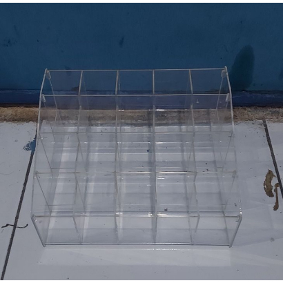 

Kotak rak pulpen akrilik / Tempat ballpoint 4 TINGKAT!!!!