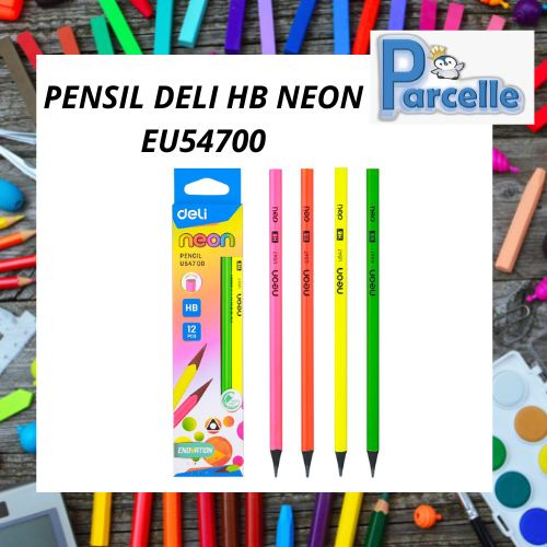 

Deli Neon Pencil Triangular Barrel Pensil HB φ8×188mm EU54700
