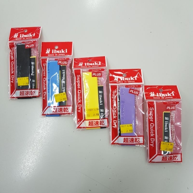 Grip Raket Racket Reket Badminton Bulutangkis Tenis Tennis Ibuki Super Quick Dry Overgrip Tipis Orig